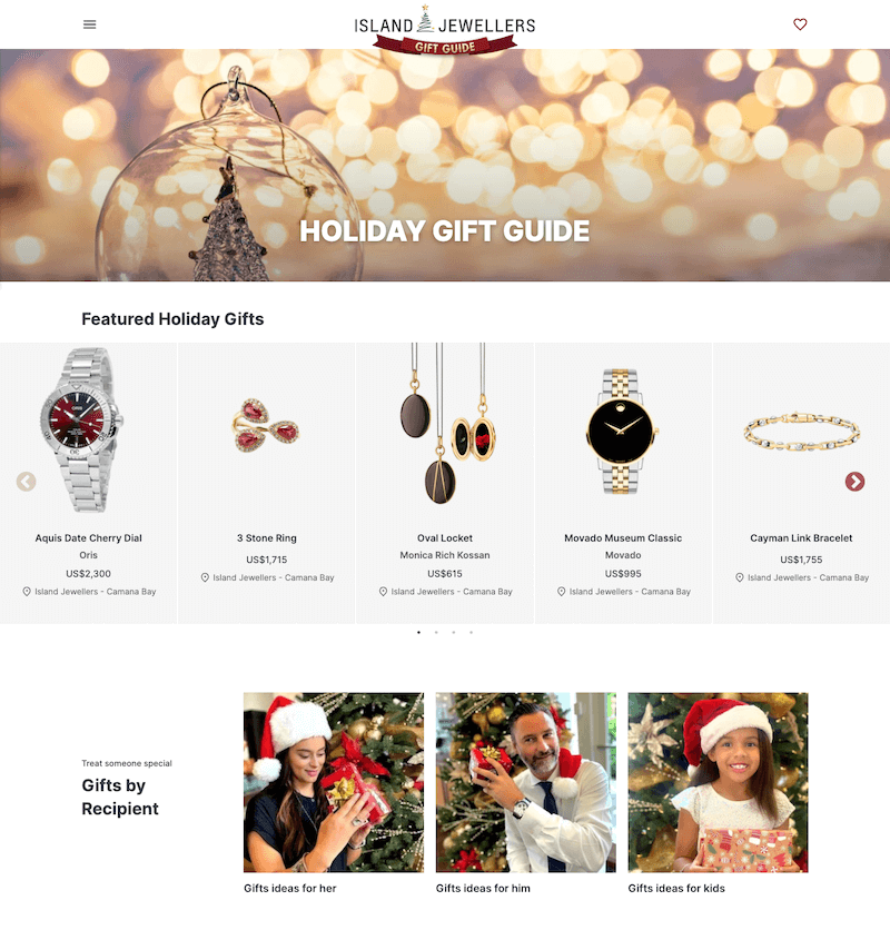 Island Jewellers Gift Guide